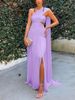 Women's Fashion Bandeau Pleated Dress Streamer Slit Slim Woman 8163_ecoleips.com