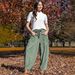 Women's Corduroy Wide-Leg Pants, High-Waisted Relaxed Fit Trousers With Pockets For Casual Fall Winter Outfits_ecoleips.com