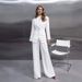 Elegant Women’s Blazer & Straight Pants Set – Buttoned Waist Belt & Tailored Fit For Office & Commuting_ecoleips.com
