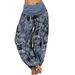 2022 Foreign Trade Wish European And American Multi-color Digital Print Long Wide-leg Casual Harem Pants_ecoleips.com