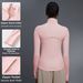 Women's Clothing Slim Fit Fitness Jacket Autumn Yoga Top Stand Collar Zipper Running Sportswear D25151_ecoleips.com