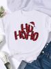 European And American Cross-border Foreign Trade Wholesale Clothing Christmas-themed Round-neck Plus-size Short-sleeve_ecoleips.com