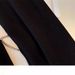 Women's Corduroy Pants High Waist Wide Leg Casual Trousers For Spring Autumn Winter - Pure Black Soft Stretch Comfortable Daily Wear_ecoleips.com
