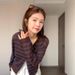 Stunning Striped Knit Cardigan Women, A High-end Early Autumn Korean-style Chic Top For Outerwear_ecoleips.com