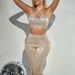 women's fashion sexy halter neck vest sequins slim fit flared trousers two-piece set_ecoleips.com