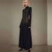 Fashion Lace Dress Women's Round Neck Hollow Out Slim Long Sleeve Retractoin Waist Big Swing Dresses New Dress XP8R_ecoleips.com