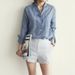 Women's Clothing Casual Shirts Long Sleeves Loose Thin Women's Casual Linen Shirt Long Sleeve Loose Fit Lightweight Sun Protection Top_ecoleips.com