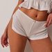 Rose Mini Shorts For Women Pure Desire Sexy Split Design Solid Color Hot Pants Supply New Arrival_ecoleips.com