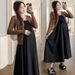 Autumn New Korean Fashion + Knitted Cardigan Two-Piece Maternity Dress_ecoleips.com