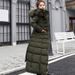 K Women's Cotton Coat; New Style, Knee-length, Fashionable, Slim-fit, Thickened Overcoat. No Bags Or Other Accessories._ecoleips.com