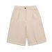 Women's Solid Color Loose Fit 5/8 Length Dress Pants – Casual Office Straight Leg Trousers 2026_ecoleips.com