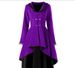 Women's Clothing Autumn new retro mid length windbreaker Gothic style jacket large size women's clothing_ecoleips.com