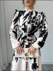 Hot Sale Fashion Slim Fit Maxi Dress With Printed Waist And Long Sleeves_ecoleips.com