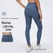 Women's Yoga Pants, High Waisted, Hip Lifting, Tight Fitting, Retro Faux Denim Running Sports Fitness Pants, Breathable (D26064)_ecoleips.com