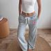 Women's Contrast Ribbed Sports Pants - Mid-Waist Drawstring Casual Wear-14_ecoleips.com