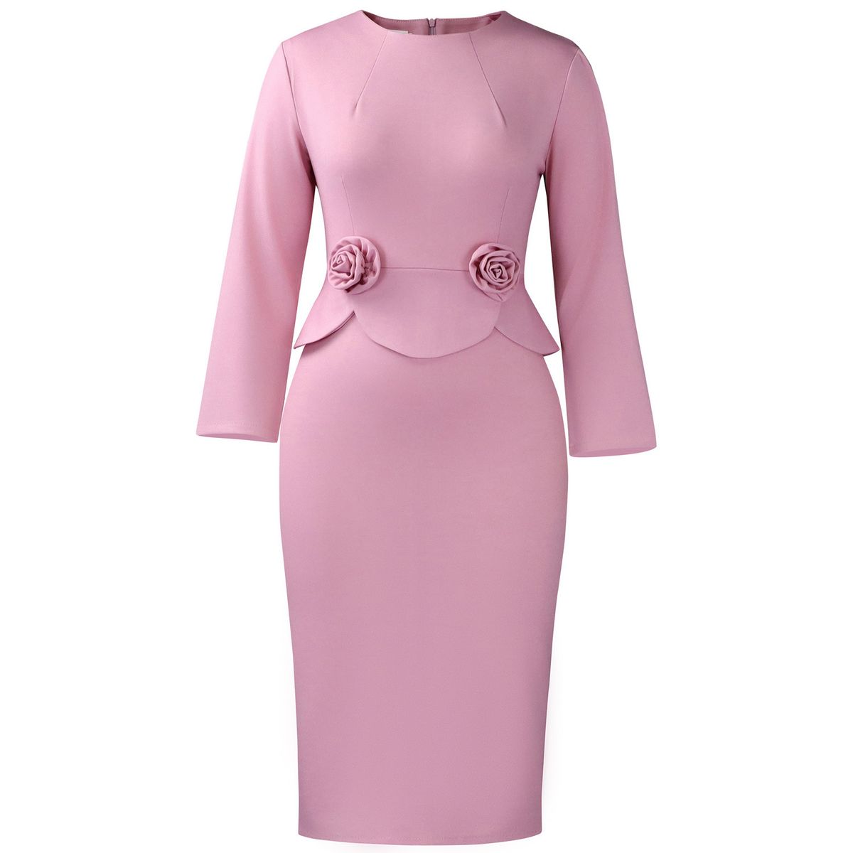 Women's Clothing Sexy Print Contrast Color Stitching Long Loose Dress_ecoleips.com