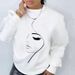 Round-Neck Printed Long-Sleeved Top_ecoleips.com