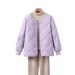 girl 2024 Autumn Winter New Down Women Short Hong Kong Style Diamond Grid Lightweight Coat Loose Cotton Padded Jacket_ecoleips.com