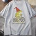 Off To Cause A Kerfuffle Frog T-Shirt Funny Weirdcore Sayings Unique Tshirt Adults Joker Women Graphic Tee Women Summer Tops Y2K_ecoleips.com