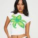 Women's Clothing New Flower Print Short Sleeved T Shirt Female Sexy Backless Slim Top Hot Girl_ecoleips.com