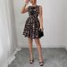 European And American Cross-border Independent Site 2026 New Women's Leopard Print Dress With Three-dimensional_ecoleips.com