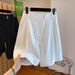 Plus-size Black Women's Summer Thin Cargo Shorts, Loose Fit, Slimming, High-waisted, Straight Wide-leg Mid-length Pants_ecoleips.com
