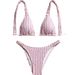 Women's Clothing Pure Color Sexy Ins Style Bikini Women's Swimsuit Beach Swimming Suit_ecoleips.com