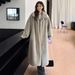 Luxury Longline Faux Fur Coat – Plush Winter Outerwear With Shawl Collar (3 Elegant Colors) For Streetwear & Evening Glamour_ecoleips.com