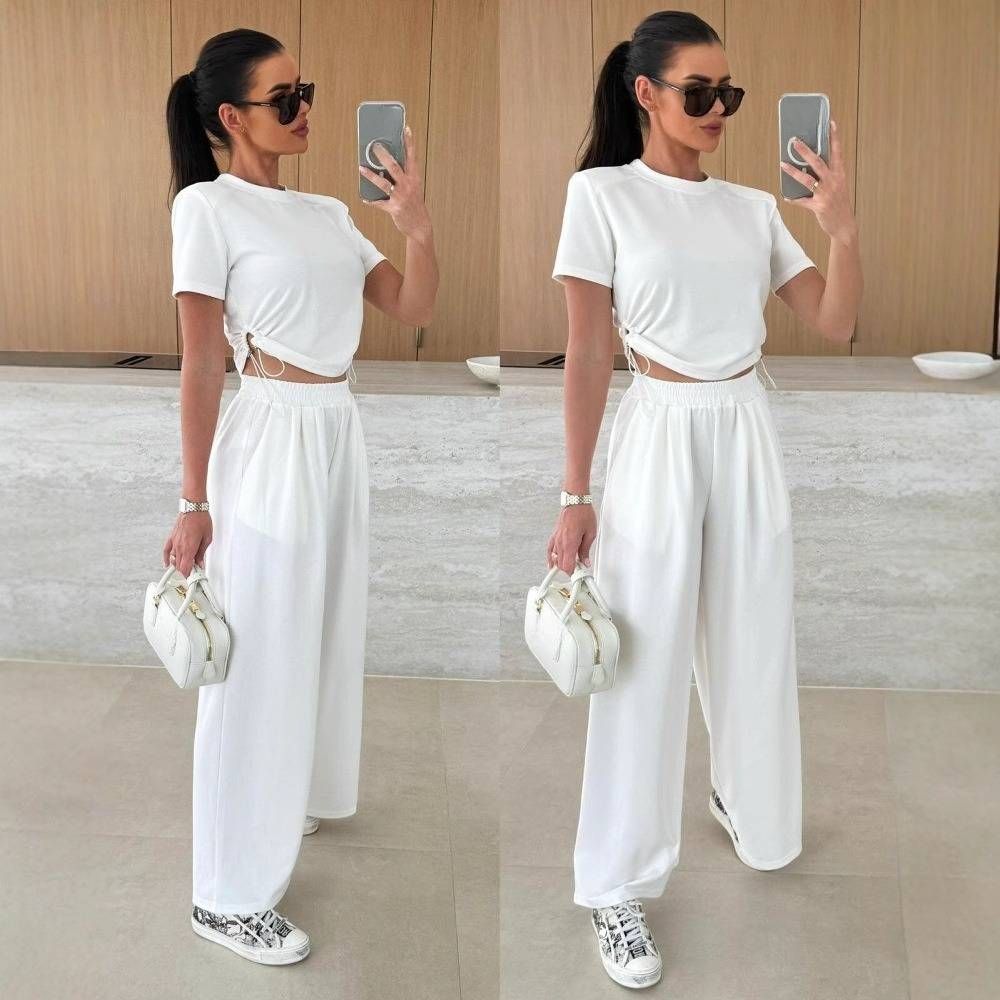 Women's Clothing Women's Summer New Casual Short Tops And Trousers Two Piece Suit_ecoleips.com