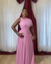 Summer New Style Women's Elegant Slim Fitting Pleated Long Evening Dress_ecoleips.com