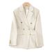 Women's Clothing Spring And Autumn New Style Fashion Temperament Loose High End Pink Suit Slim Tops Age Reducing Suit Jackets For Women_ecoleips.com