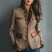 Cross-border French Retro Style High-end Velvet Color-blocked Blazer With Suit Collar For Women_ecoleips.com