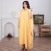 Luxury Embellished Abaya Dress For Women – Muslim Party Kaftan With Batwing Sleeves & Crystal Rhinestones – Plus Size Maxi Dress For Eid, Wedding_ecoleips.com
