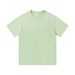 Women's Clothing Cotton Short Sleeve Summer Heavyweight Cotton T Shirt Men's Loose Round Neck Drop Shoulder Solid Color Bottoming Shirt Women_ecoleips.com