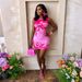 Women's Sleeveless Bodycon Dress With Floral Print, Stretchy Casual Summer Midi Dress For Parties, Dating, Vacation_ecoleips.com