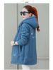 Women's Geometric-Print Fleece Hoodie – Winter-Ready Zip-Up Sweatshirt With Embroidery (M-3XL, Dusty Pink/Taupe/Denim, Urban Streetwear Essential)_ecoleips.com