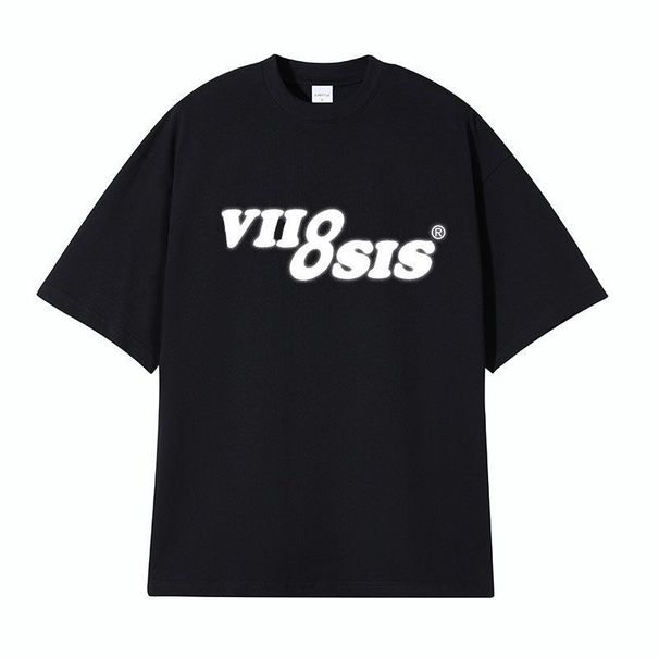 women's High-quality Round-neck Pullover Short-sleeved T-shirt_ecoleips.com