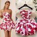 French Vacation Off-Shoulder Ruffle Mini Dress – Stretchy Smocked Waist Flared Skirt With Cascading Hem_ecoleips.com