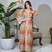 AB315 Long Sleeve Inner Layer Ribbon And Rhinestone Print Fashion Muslim Robe Jalabiya Set With Inlaid Diamonds_ecoleips.com
