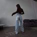 American Retro Hot Girl High Waist Straight Floor Length Trousers With Tattered Back Design Slim Jeans For Women In Four Seasons_ecoleips.com