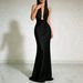 Summer Halter Neck Backless Satin Evening Dress for Women Sexy Party Bridesmaid European And American Style Cross Border 2026_ecoleips.com