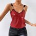 Women's Clothing Sexy Sequined Camisole Top American Style Backless Clothing Spot_ecoleips.com