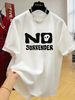 New Cotton Fashion Sense Printing Short-sleeved T-shirt Unisex Men Summer Tide Loose Hundred Tops_ecoleips.com