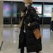 Women's Extra-Long Winter Coat With Polyester Filling, Knee-Length Oversized Hooded Parka, Unisex Loose Fit, Korean Streetwear Style_ecoleips.com