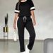 Women's Casual Sports Fashionable Clothing Set European American Style Muslim Dress_ecoleips.com