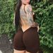 Voya Voya Women's Sexy Style Tight Jumpsuit Summer New High Waisted Backless Bodybuilding Three Part Pants For Women_ecoleips.com