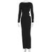 New Arrival Fashion Women Autumn Dress Sexy Hollow Out Round Neck Long Sleeve Elegant Cocktail Dress For Female_ecoleips.com