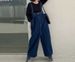 Youthful Denim Overalls For Women Plus Size New Retro Hong Kong Style Loose Slimming Korean Straight Pants Cute Japanese_ecoleips.com