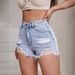 Women's Clothing INS Fashion Ripped Denim Shorts_ecoleips.com