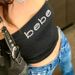Women's Clothing American Style Strapless Bralette Rhinestone Lettering High-Waisted Crop Top Slimming Short Women's Summer Tees_ecoleips.com